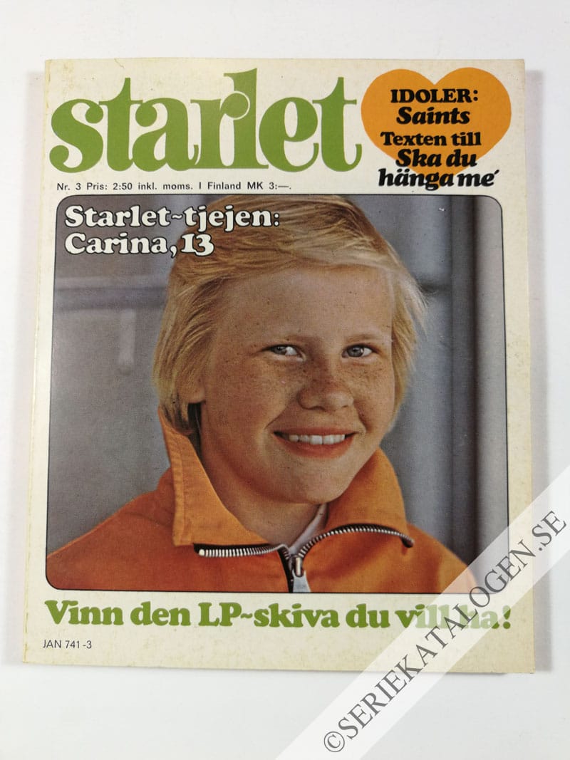 Framsida på Starlet #3 (1976)