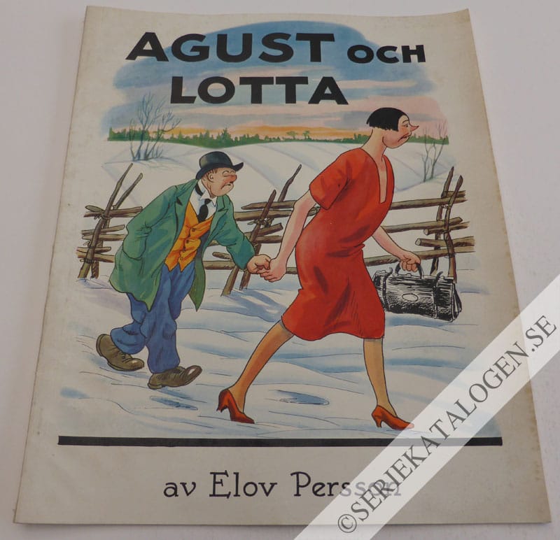 Framsida på Agust Agust och Lotta - Roliga historier om ett välkänt par (1932)