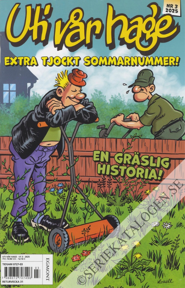 Framsida på Uti vår hage #3 - En gräslig historia! (2025)