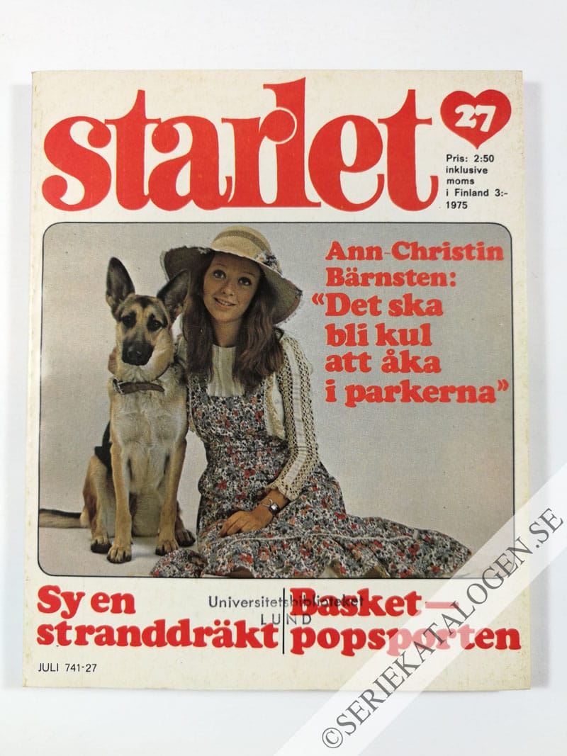 Framsida på Starlet #27 (1975)
