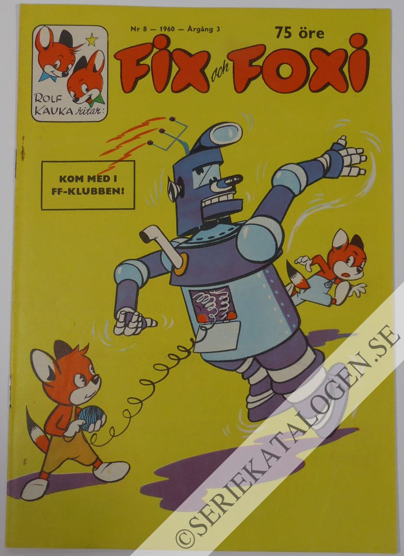 Framsida på Fix och Foxi #8 (1960)