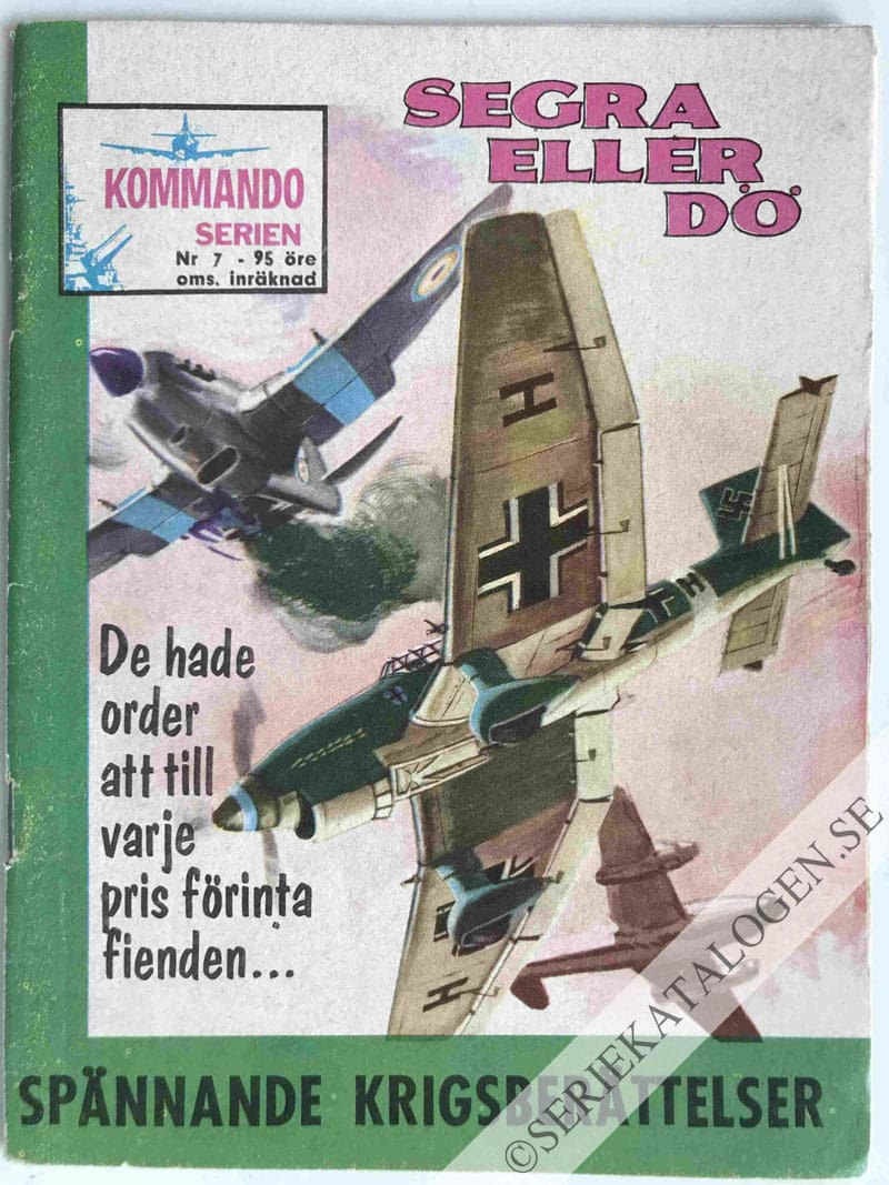 Framsida på Kommandoserien Segra eller dö (1963)