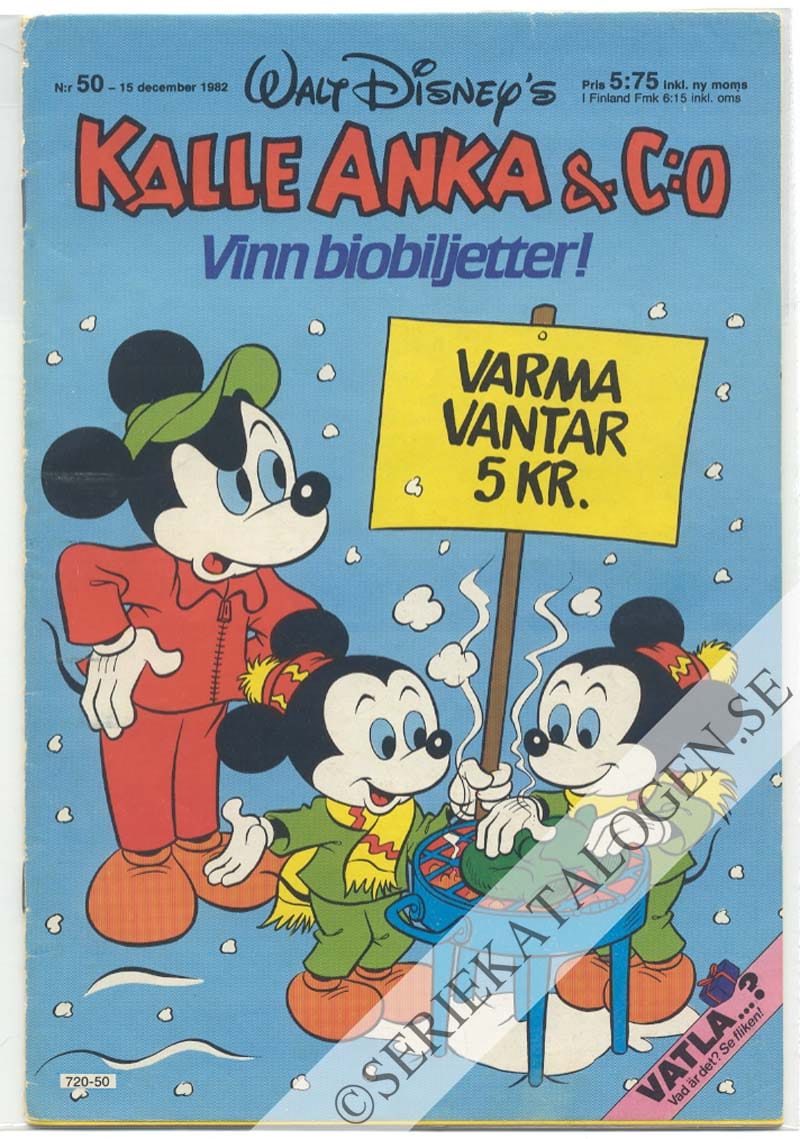 Framsida på Kalle Anka & C:o #50 (1982)
