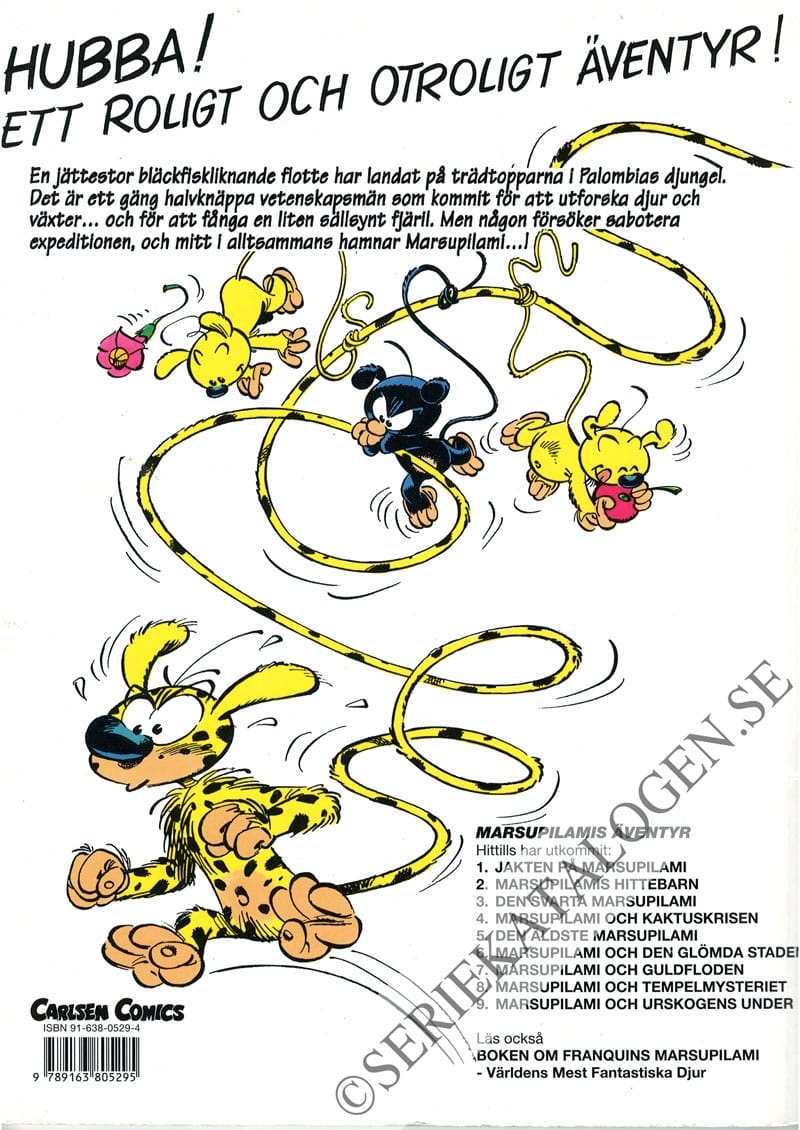 Baksida på Marsupilami och urskogens under (1995)