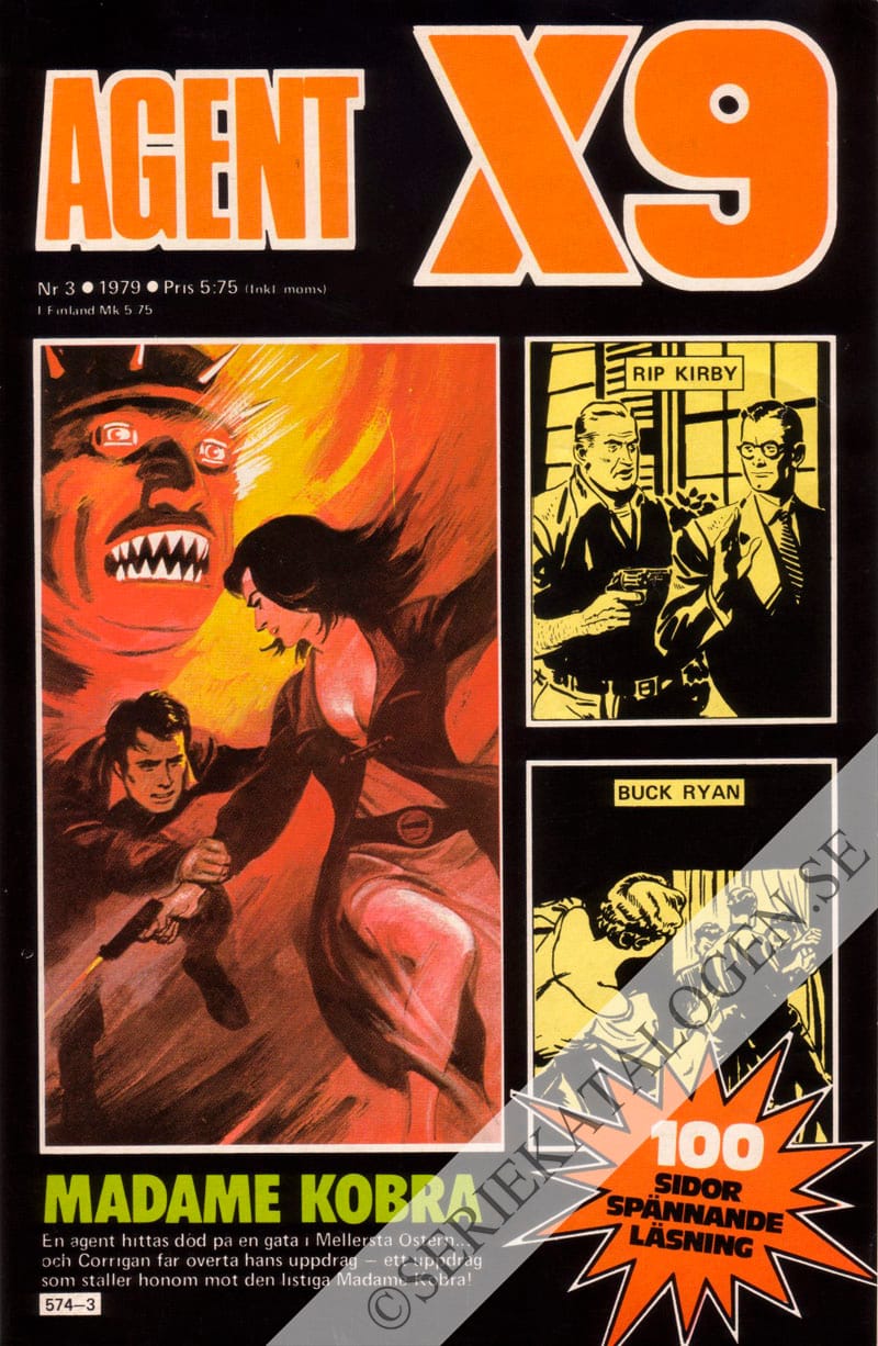 Framsida på Agent X9 #3 (1979)