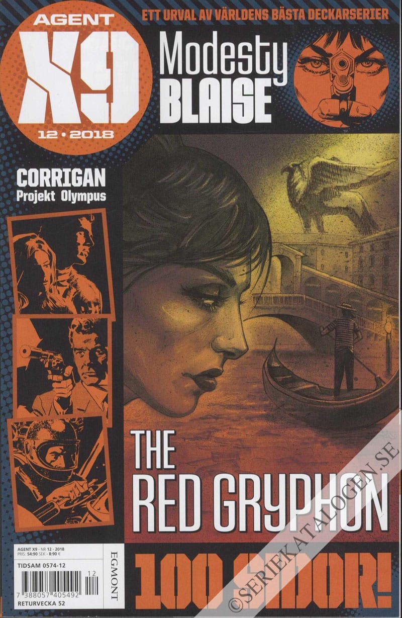 Framsida på Agent X9 #12 (2018)