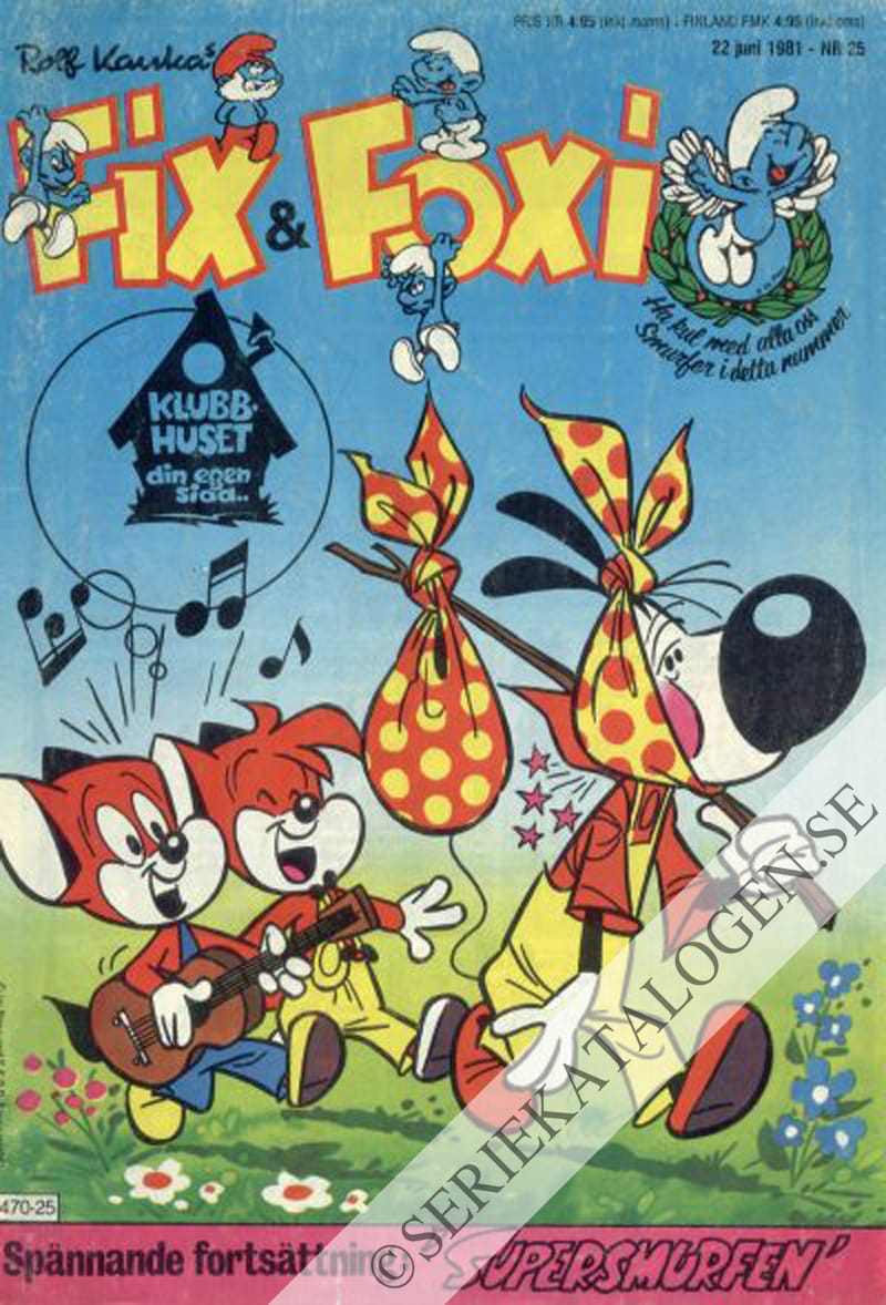 Framsida på Fix och Foxi #25 (1981)