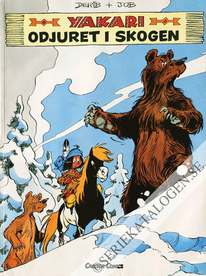 Framsida på Yakaris äventyr Odjuret i skogen (1995)