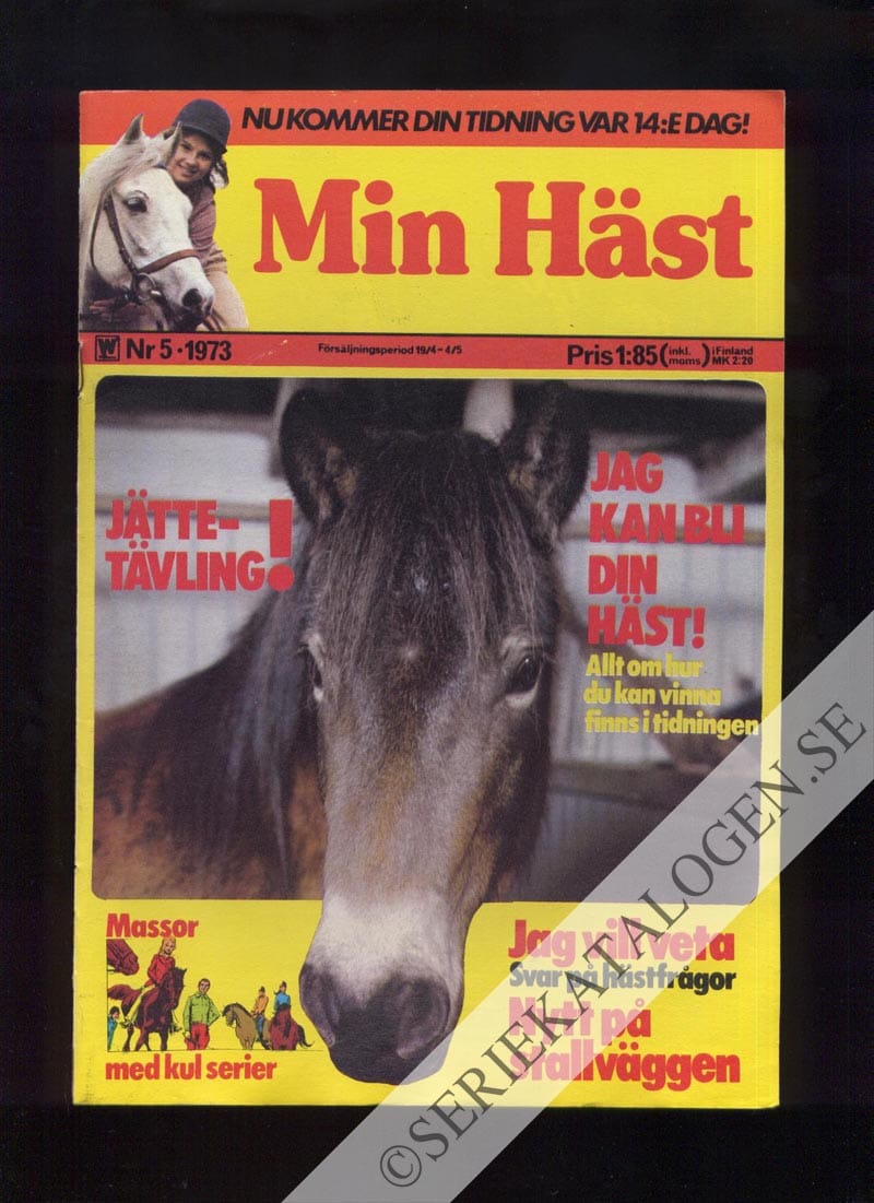 Framsida på Min häst #5 (1973)