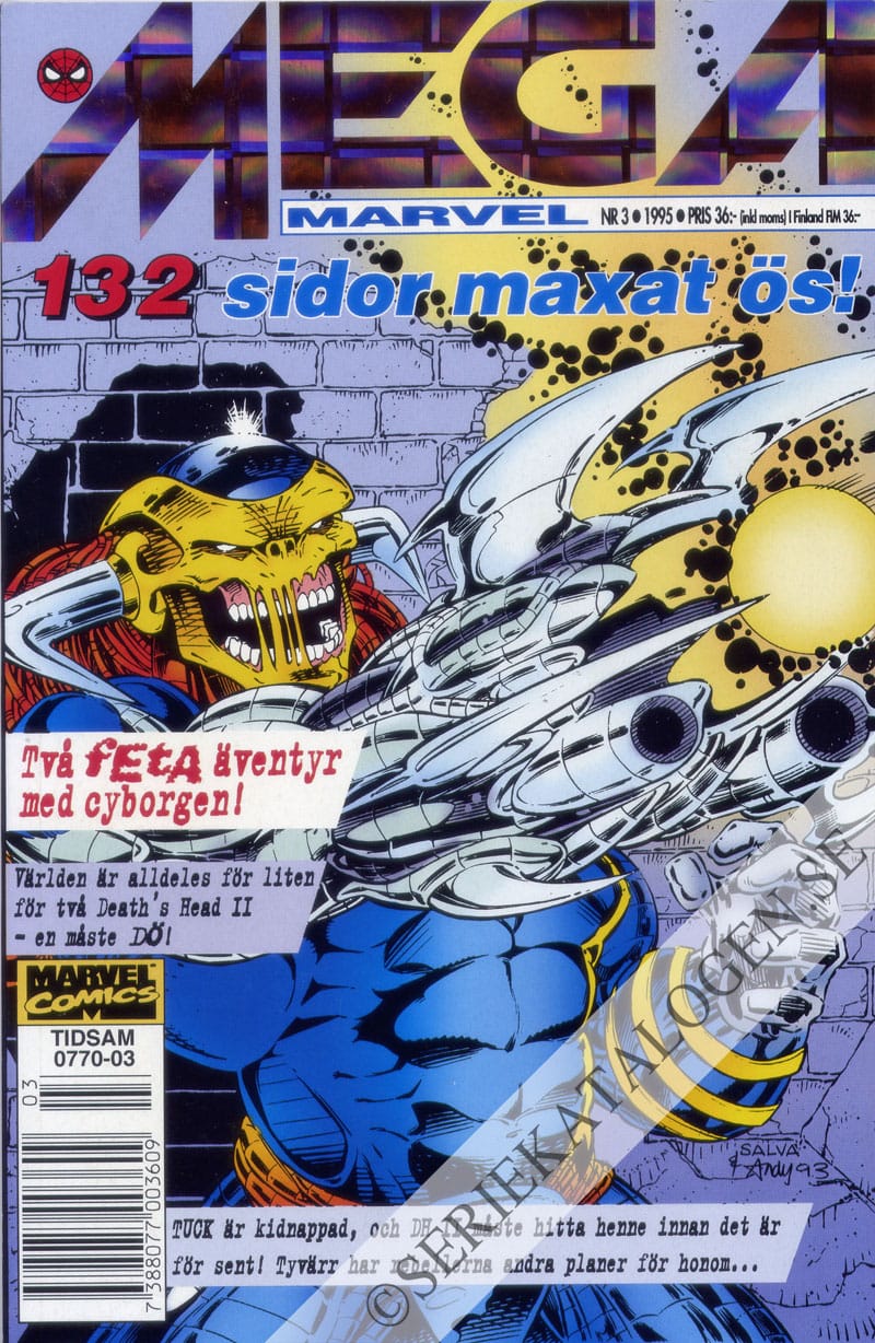 Framsida på Mega Marvel Death's Head II (1995)