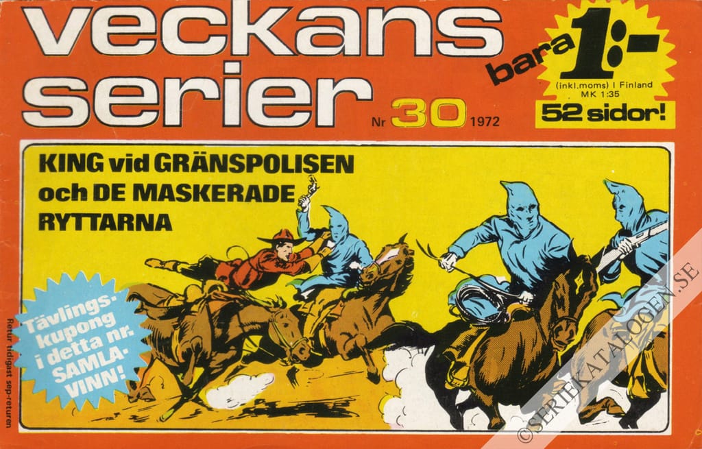 Framsida på Veckans serier #30 (1972)