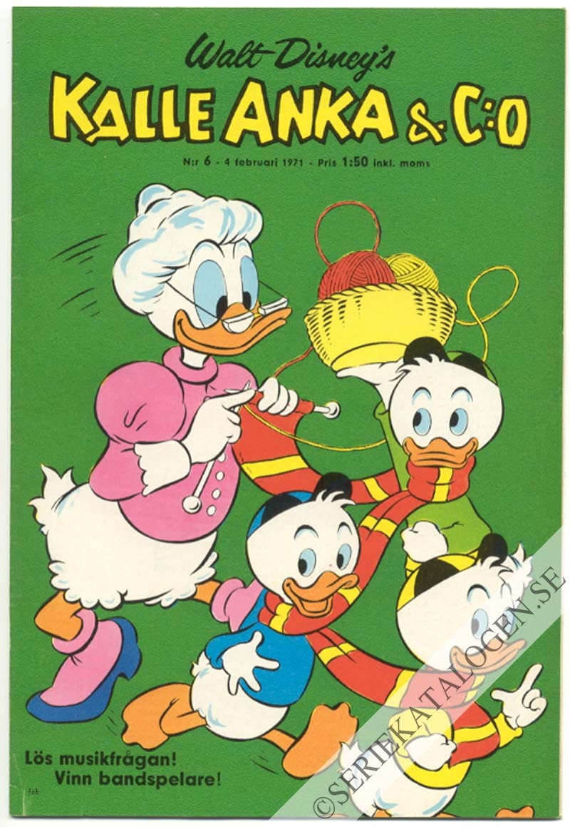 Framsida på Kalle Anka & C:o #6 (1971)