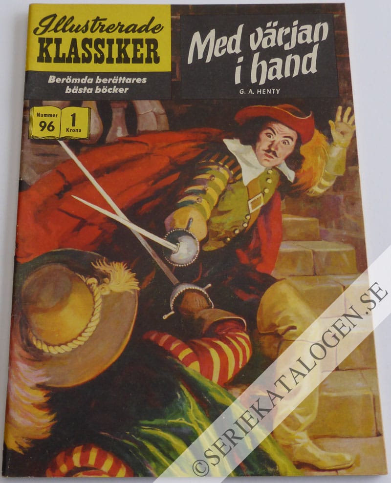 Framsida på Illustrerade Klassiker #96 - Med värjan i hand (1959)