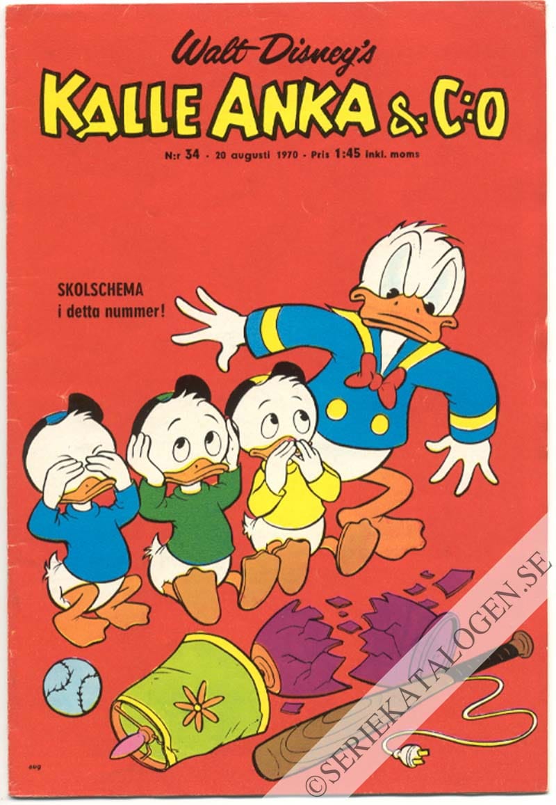 Framsida på Kalle Anka & C:o #34 (1970)