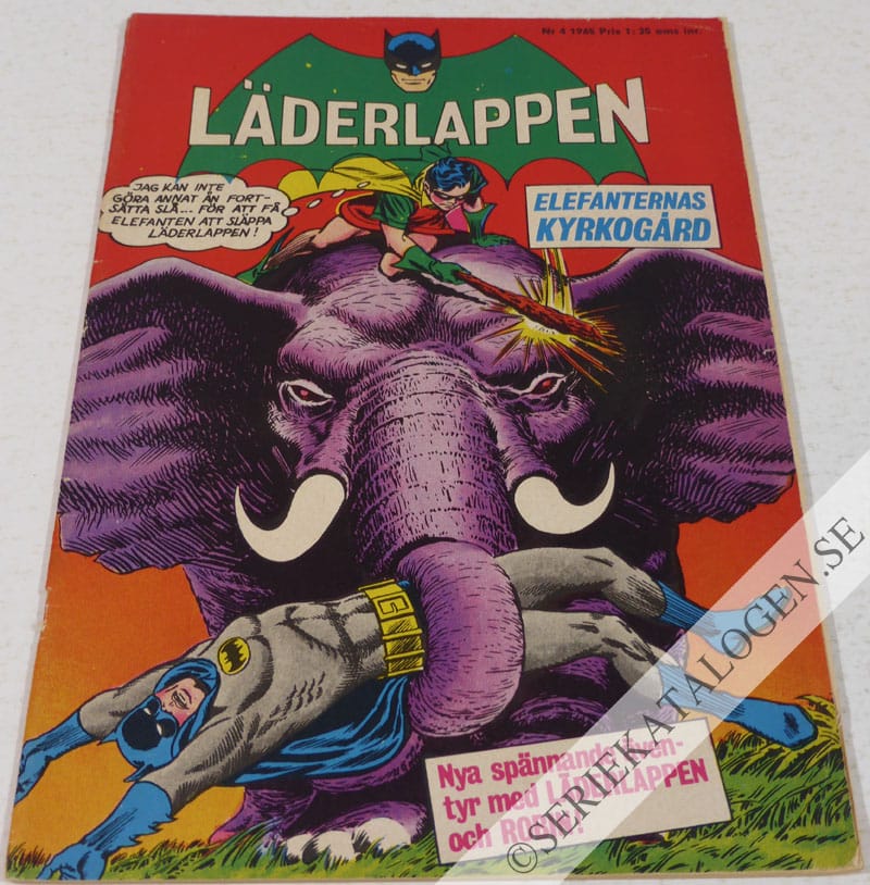 Framsida på Läderlappen och Robin #4 (1965)