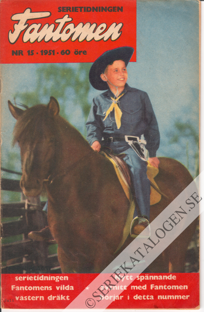 Framsida på Fantomen #15 (1951)