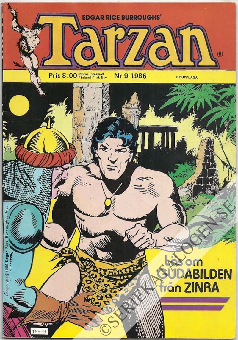 Framsida på Tarzan #9 (1986)