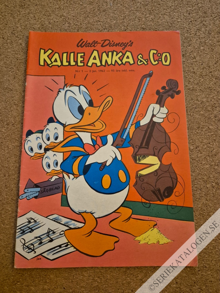 Framsida på Kalle Anka & C:o #1 (1962)