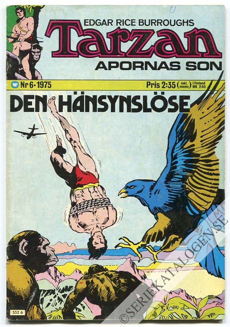 Framsida på Tarzan #6 (1975)