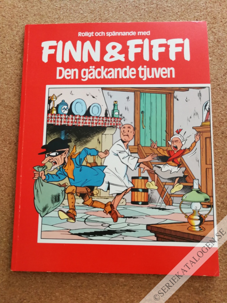 Framsida på Finn & Fiffi Den gäckande tjuven (19??)