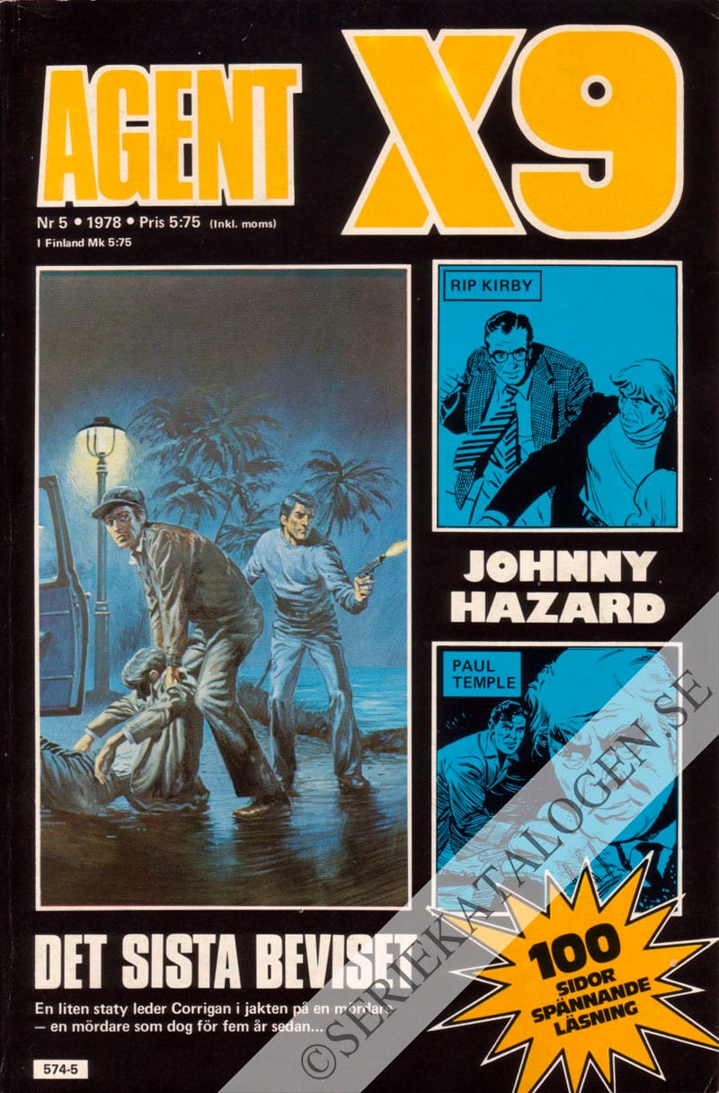 Framsida på Agent X9 #5 (1978)