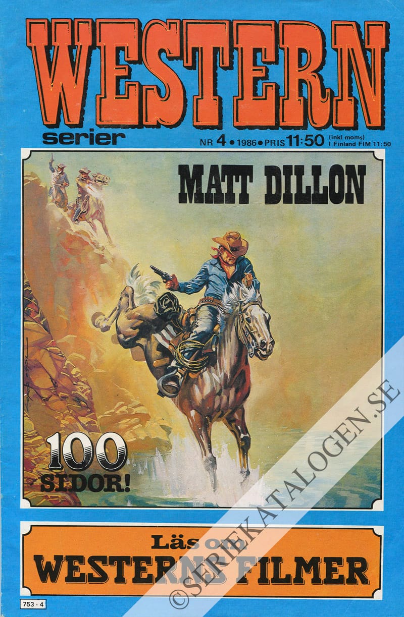 Framsida på Westernserier #4 (1986)
