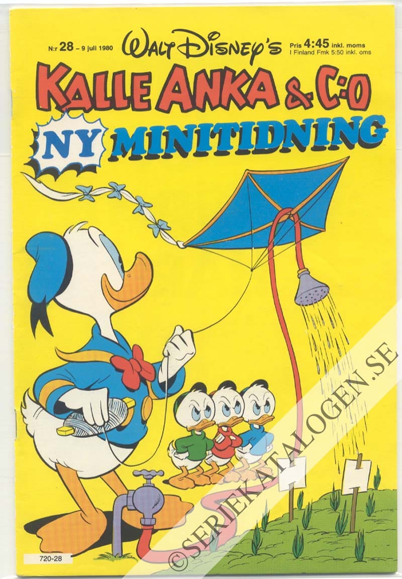 Framsida på Kalle Anka & C:o #28 (1980)