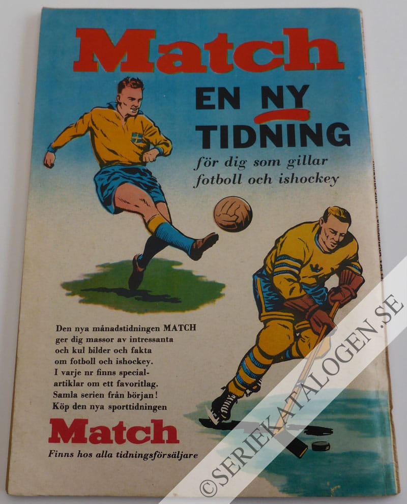 Baksida på Arizona Jim i "Förrädiska vapen" (1961)