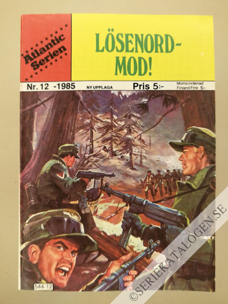 Framsida på Atlanticserien Lösenord - mod! (1985)