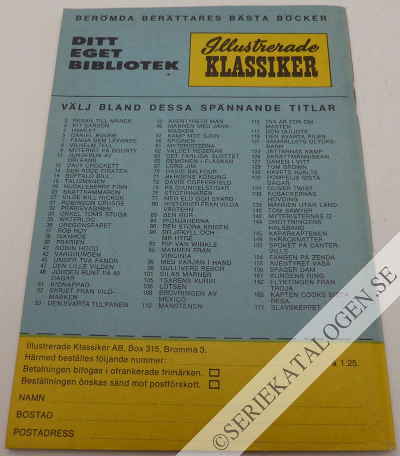 Baksida på Strid för livet (1965)