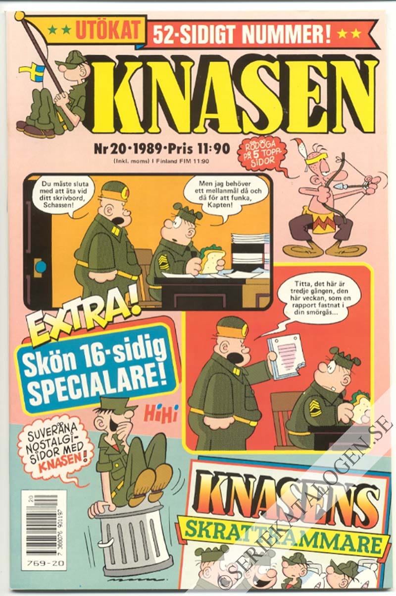 Framsida på Knasen #20 (1989)