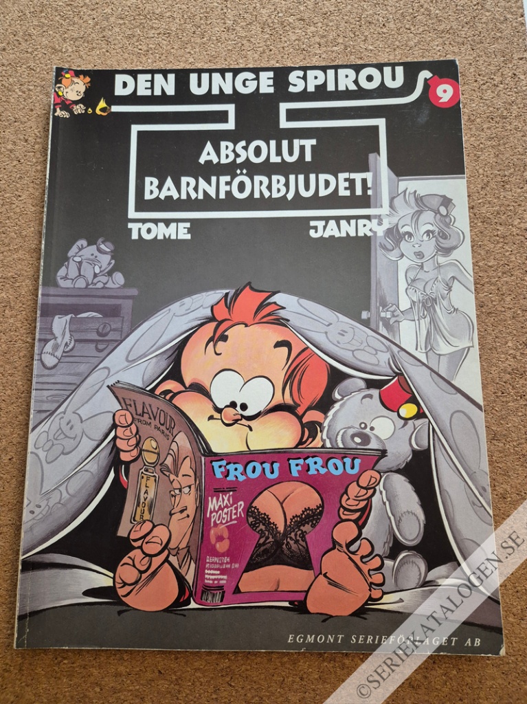 Framsida på Den unge Spirou Absolut barnförbjudet! (2000)