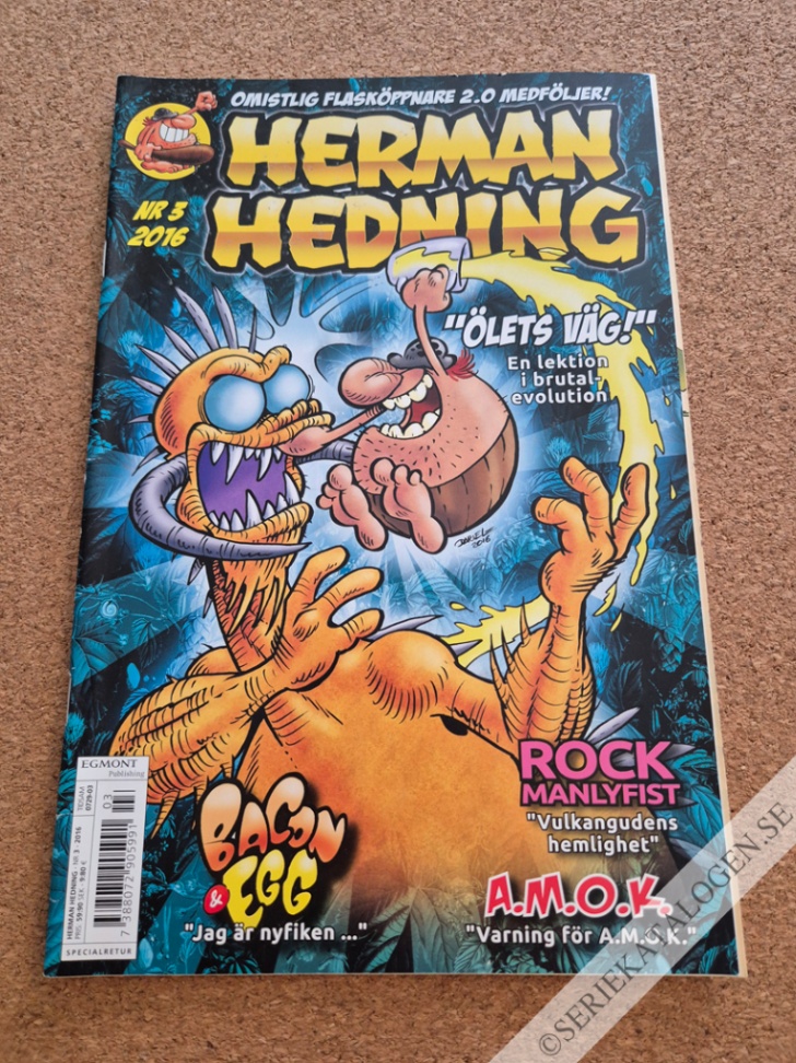 Framsida på Herman Hedning #3 (2016)