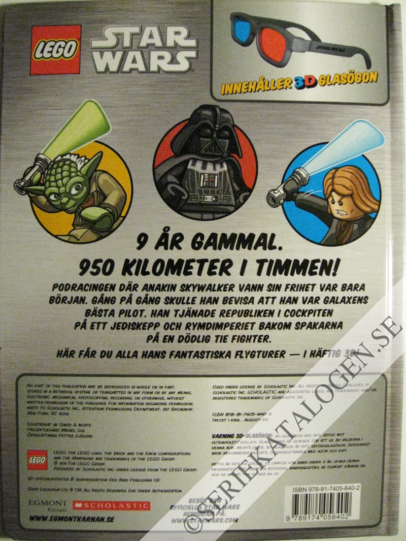 Baksida på Anakin: rymdpilot (2011)
