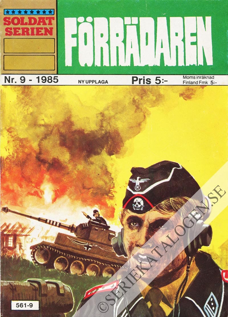 Framsida på Soldatserien #9 - Förrädaren (1985)