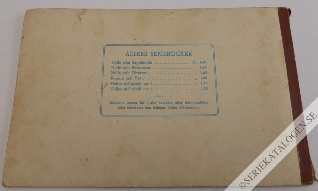 Baksida på Nalle och Törnrosa (1943)
