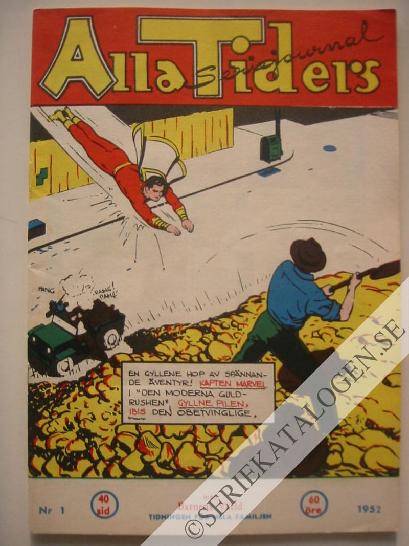 Framsida på Alla tiders seriejournal #1 (1952)