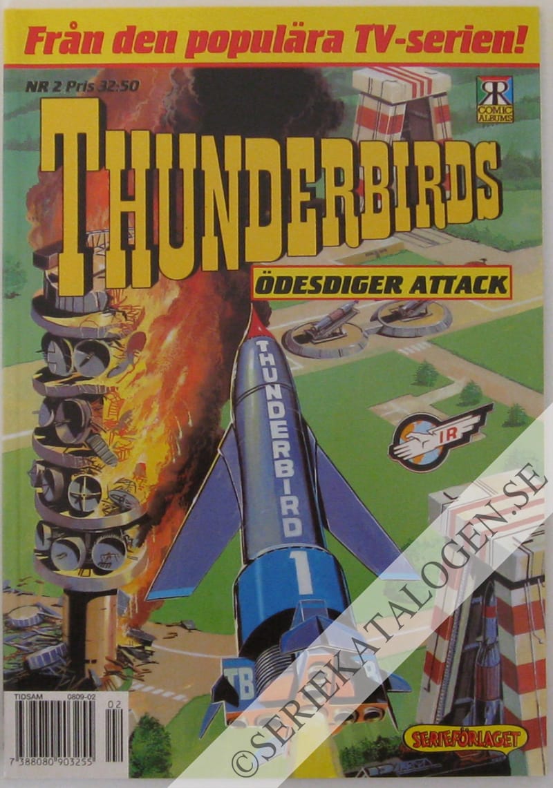 Framsida på Thunderbirds Ödesdiger attack (1995)