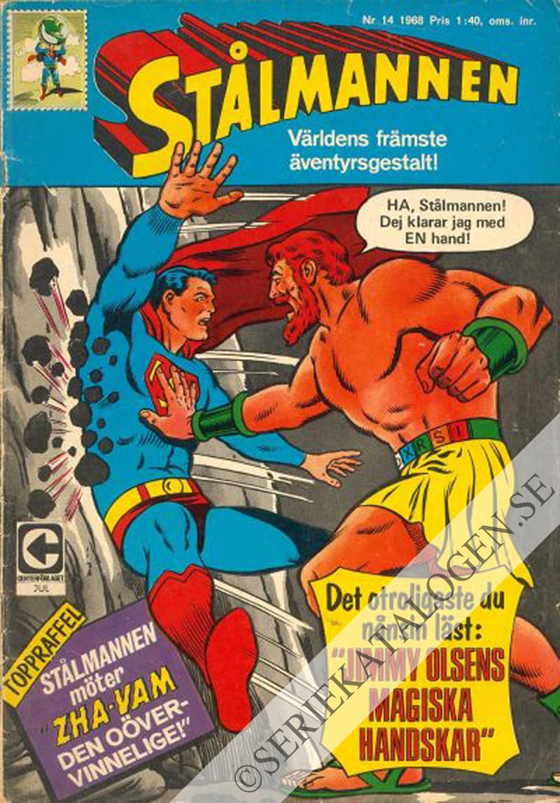 Framsida på Stålmannen #14 (1968)