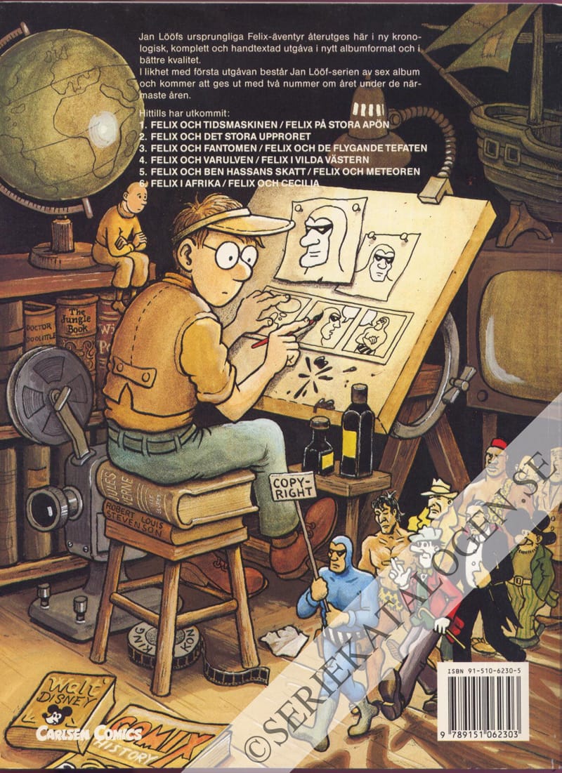 Baksida på Felix i Afrika (1991)