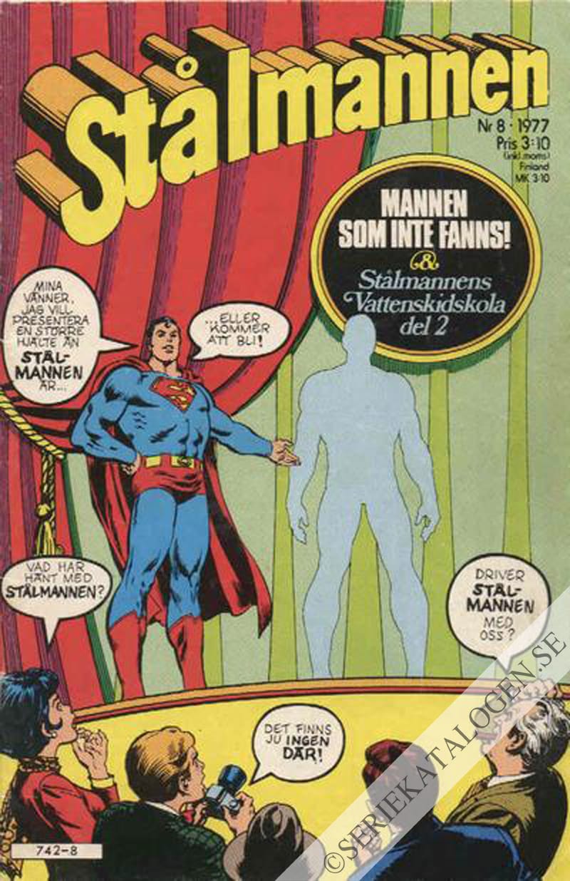 Framsida på Stålmannen #8 (1977)