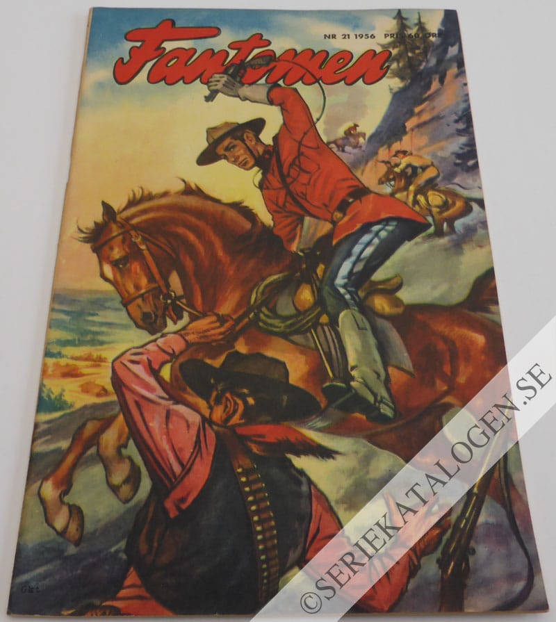 Framsida på Fantomen #21 (1956)