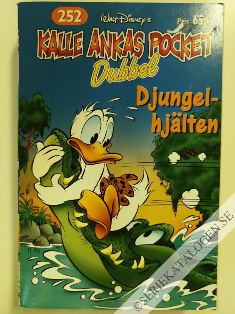 Framsida på Kalle Ankas pocket #252 - Djungelhjälten (2000)