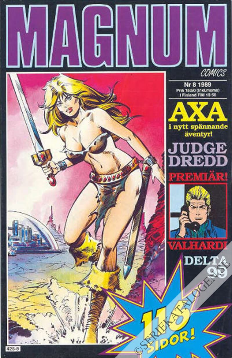 Framsida på Magnum comics #8 (1989)