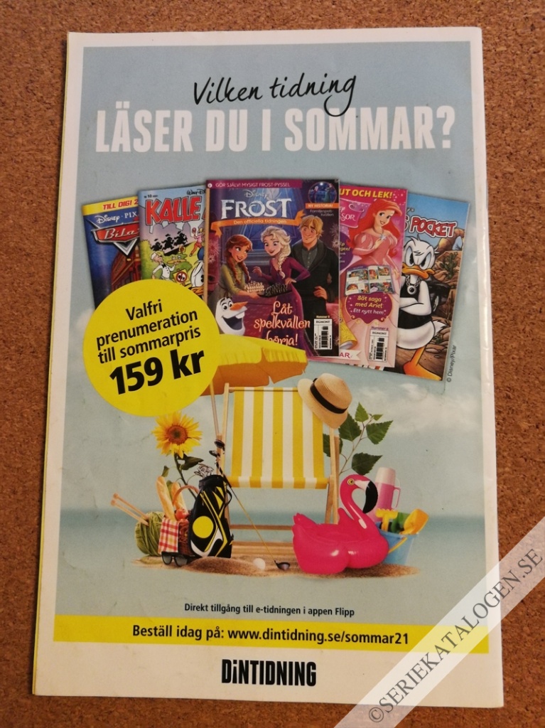 Baksida på Kalle Anka & C:o skollov presenterar: Sommarkul (2021)