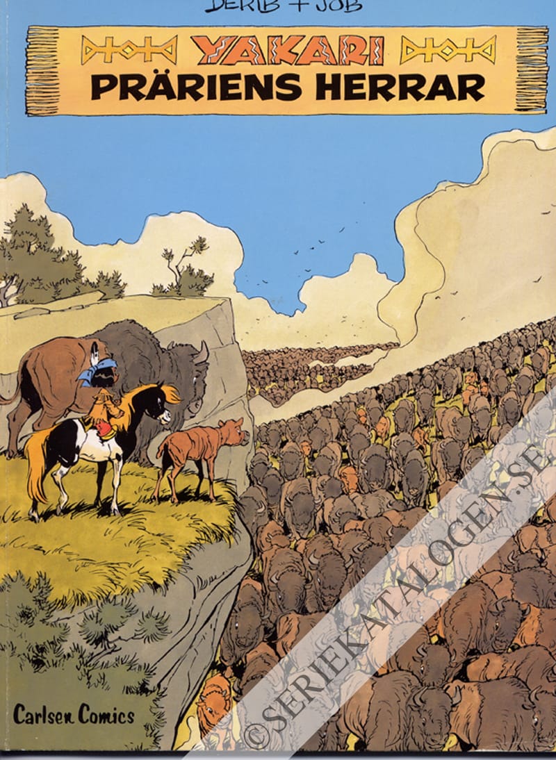 Framsida på Yakaris äventyr Präriens herrar (1988)