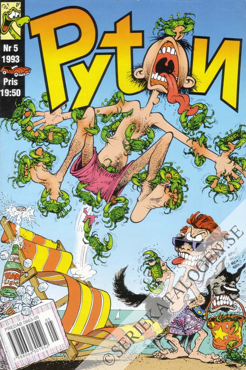 Framsida på Pyton #5 (1993)