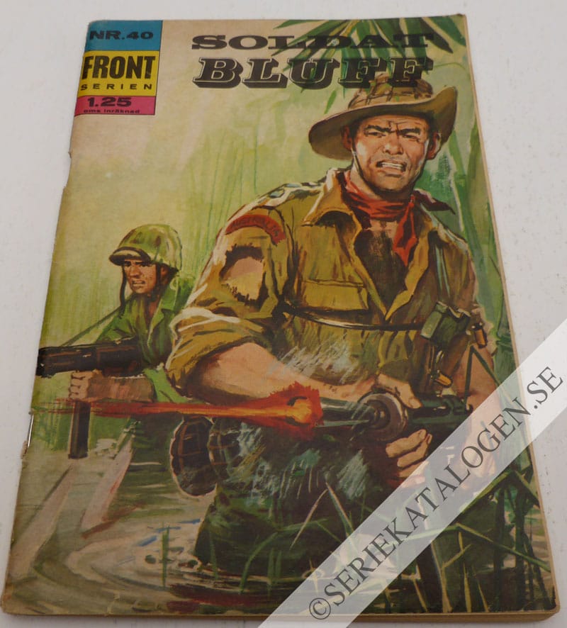 Framsida på Frontserien Soldat Bluff (1968)