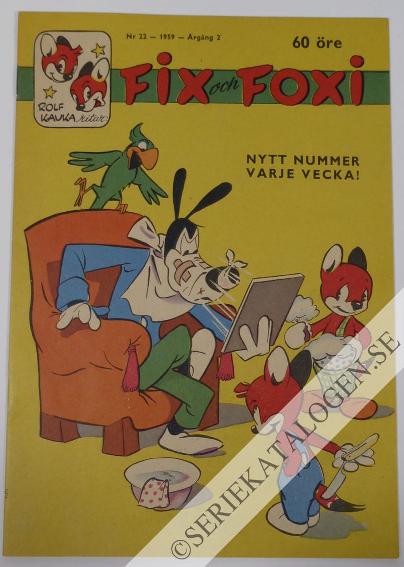 Framsida på Fix och Foxi #22 (1959)