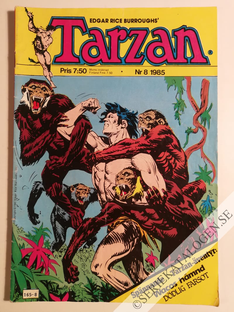 Framsida på Tarzan #8 (1985)